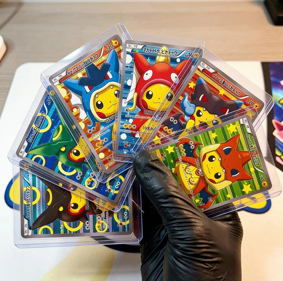 Pokemon cards restored by card care